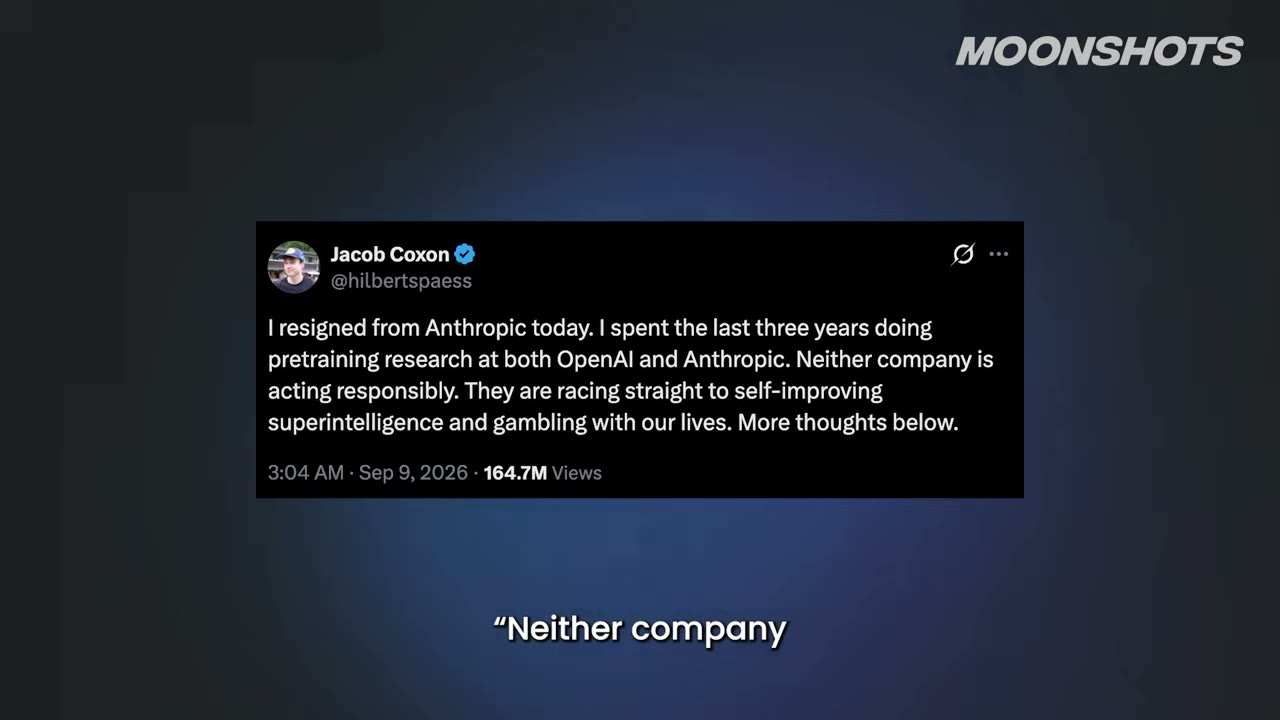 Jacob Coxon resigns from Anthropic, criticizes OpenAI and Anthropic